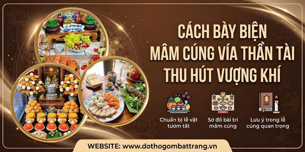 Cách bày biện mâm cúng vía thần tài