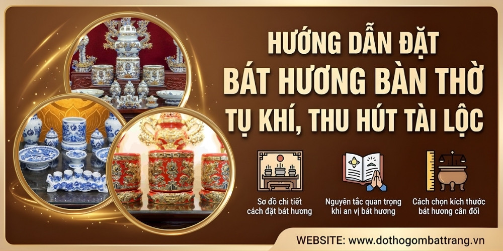 Hướng dẫn đặt bát hương chuẩn phong thủy