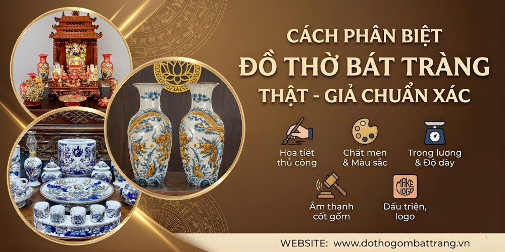Hướng dẫn cách phân biệt đồ thờ Bát Tràng thật giả