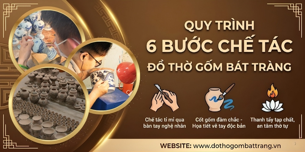 Quy trình chế tác đồ thờ Bát Tràng