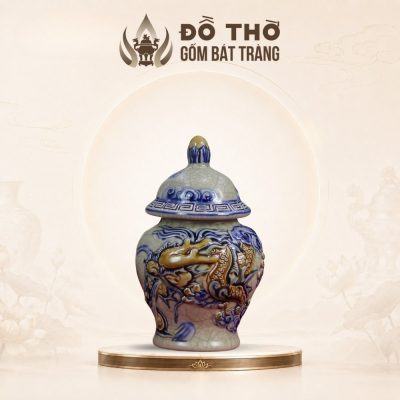 Choé Thờ Men Rạn Cổ Đắp Nổi Họa Tiết Rồng Bát Tràng DT-CT01 - Ảnh đại diện